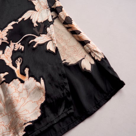 "Citron Santa Monica" semi sheer peacock blouse