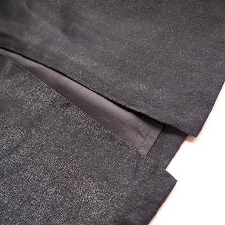 "SAND" black shiny maxi skirt