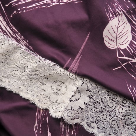 70s floral lace kaftan dress