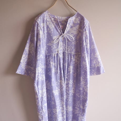 70s "Intime for Brownstone Studio" floral house maxi dress