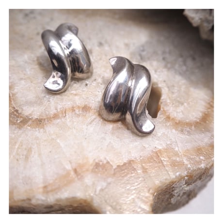 vintage silver925 abstract earrings