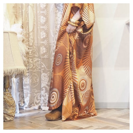 "LUXELL intimates" satin ethnic kaftan dress
