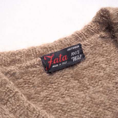 60〜70s made in Italy wool fuzzy sweater