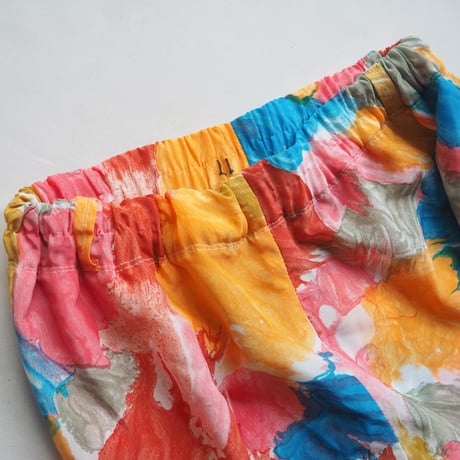 vintage abstract print easy pants