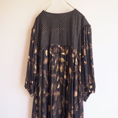 vintage made in India cotton abstract maxi dress