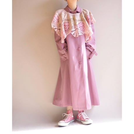 30s floral crochet cape collar