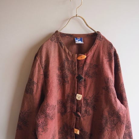 made in Nepal dragon design cropped jacket