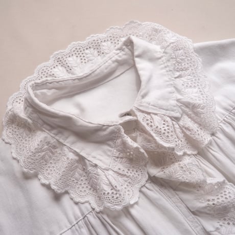 1900s〜 edwardian ruffle lace night blouse
