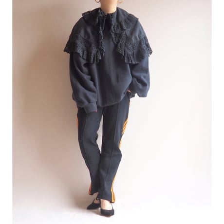 90s "Tultex" black oversized plain sweat
