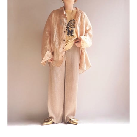 made in Spain micro pleated easy pants