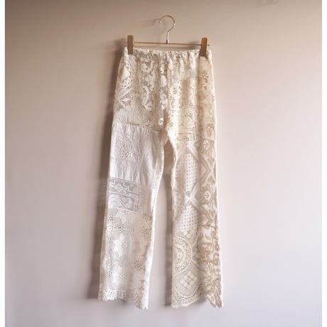 original remake patchwork lace pants (A)