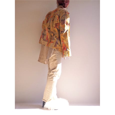 "CHICO's DESIGN" landscape corduroy jacket