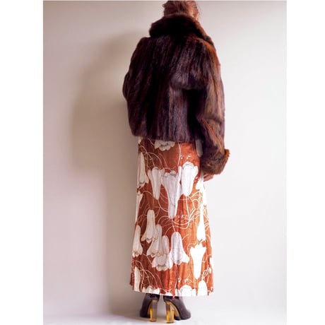 60s dark brown mink fur jacket