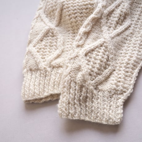 vintage oversized aran knit sweater