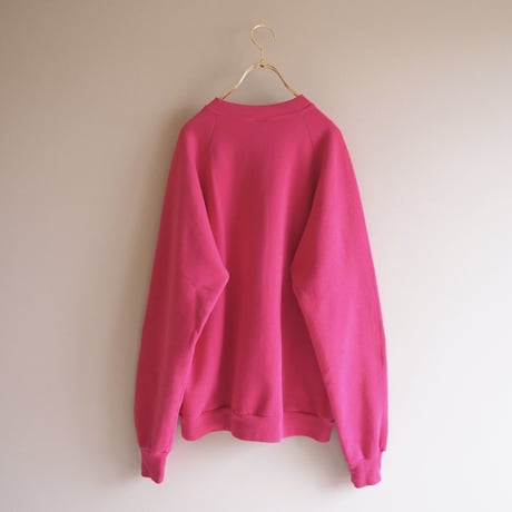 80s "JERZEES" vivid pink print sweat