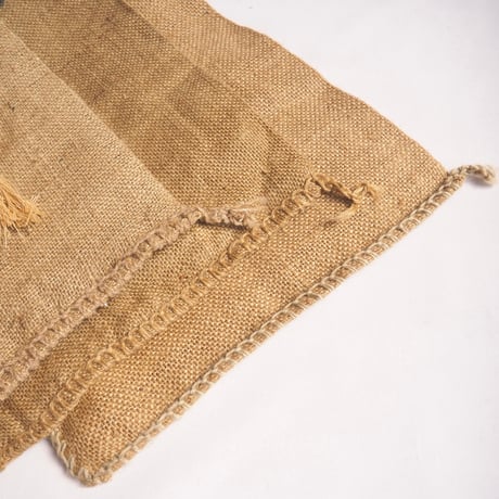 German Army remake wood beads × jute bag