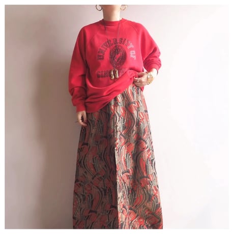 70〜80s "H.WOLF&SONS" college sweat