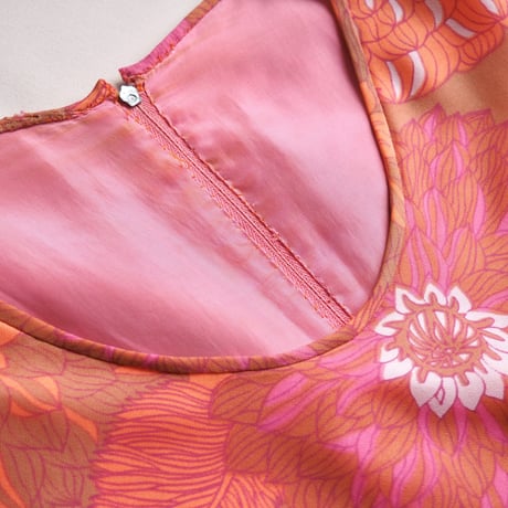 70s floral balloon sleeve maxi dress