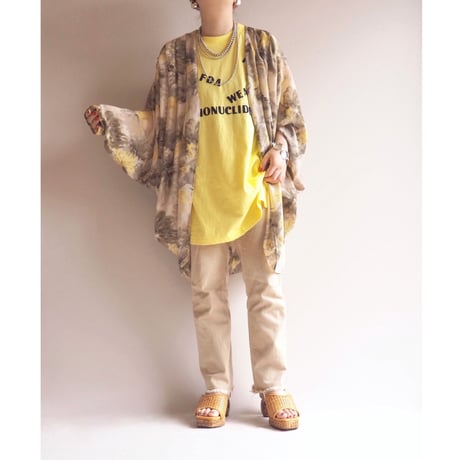 vintage dolman sleeve floral robe