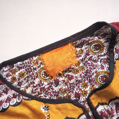 70s pakistan cotton floral maxi dress