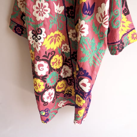 vintage suzani embroidered robe