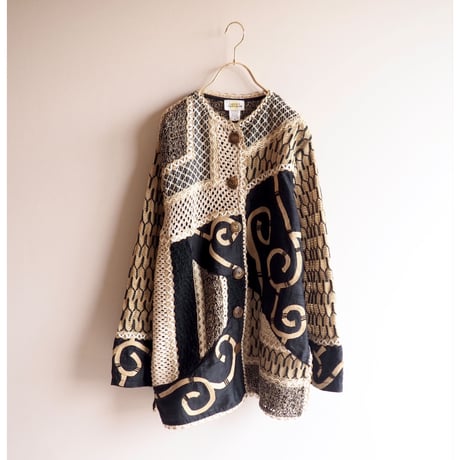 vintage "Sandy Starkman"  jute art jacket
