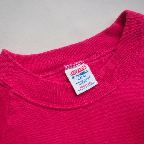 70〜80s "JERZEES" dog print sweatshirt