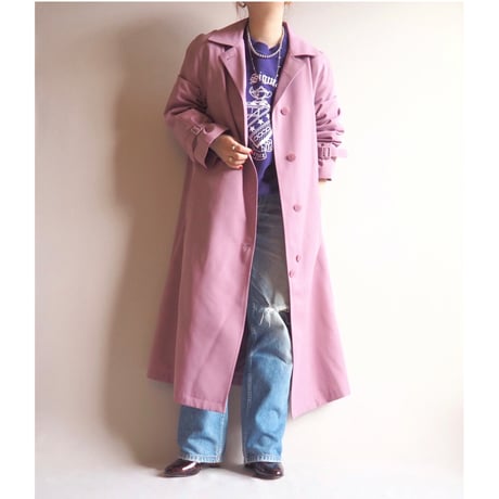 "Misty Harbor" purple balmacaan coat