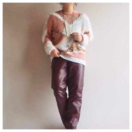 80〜90s switching design sweater