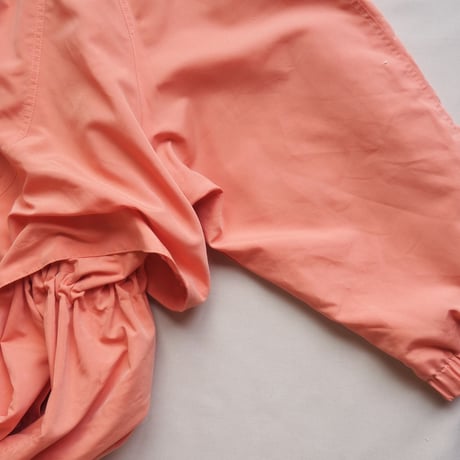 90s salmon pink drawstring design coat