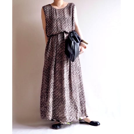 90s rayon reversible orchid sleeveless maxi dress