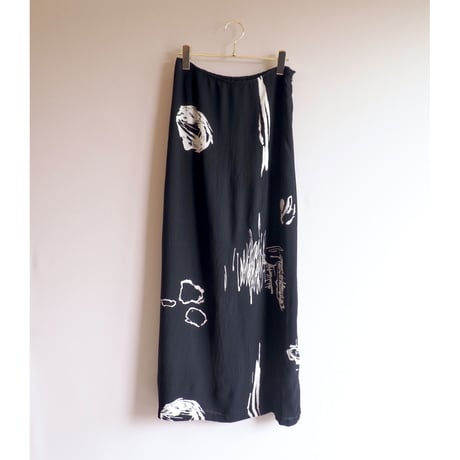"CAROLE LITTLE" abstract print maxi skirt