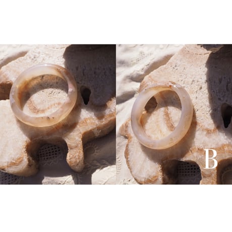 vintage agate stone bangle