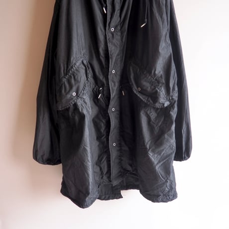 80s U.S army snow camo parka (over dyed/BK)