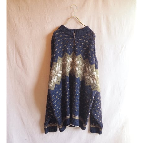 Scottish oversized nordic sweater