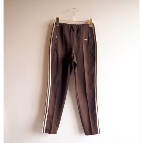 80s "Adidas" brown × beige track pants
