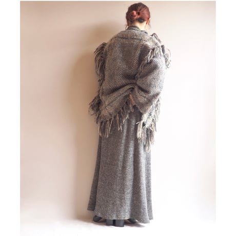 80s "GIL AIMBEZ STATIC" fringe design knit jacket