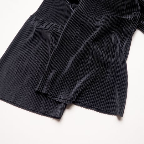 vintage black pleated maxi dress