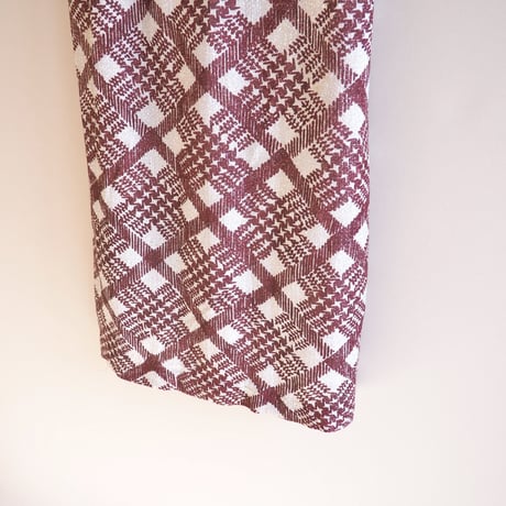 70s ”Nelly de Grab" metallic plaid maxi skirt