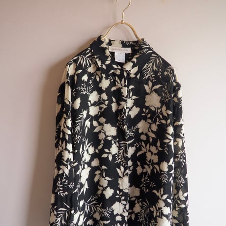 90s "JONES NEW YORK" silk floral blouse