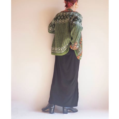 "Nordstrikk" khaki nordic cardigan