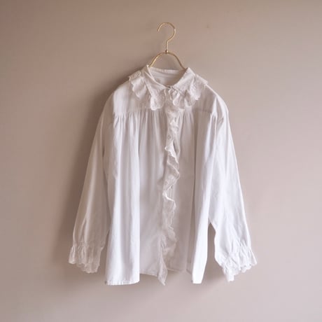 1900s〜 edwardian ruffle lace night blouse