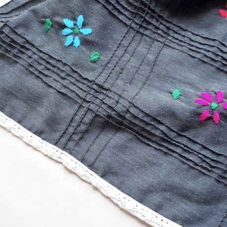 70s mexican embroidered midi dress