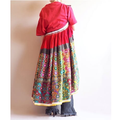 vintage embroidered banjara skirt