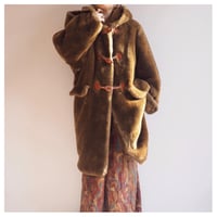 "BORGOFORTE" faux fur hoodie coat