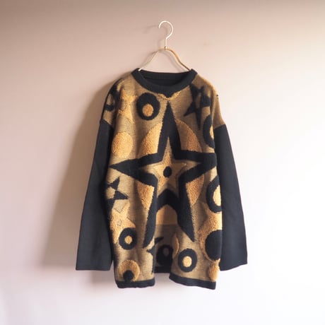 80s〜 star design sweater
