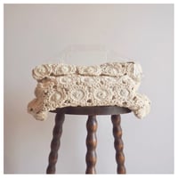 30〜40s lucite crochet woven bag  (IV)