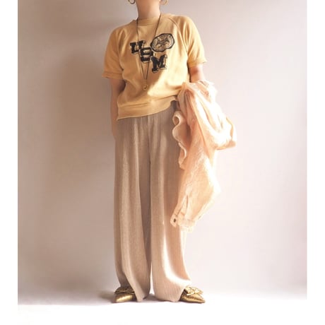 70s "Artex" s/s damage college print sweat