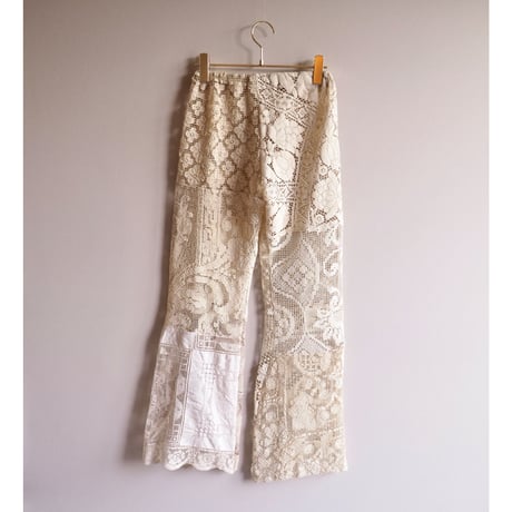 original remake patchwork lace pants (B)