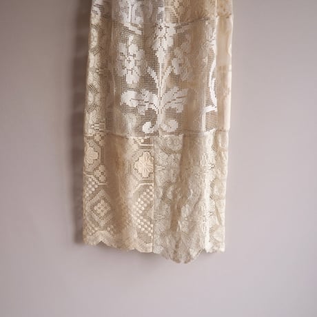 original remake lace patchwork maxi skirt (BE)